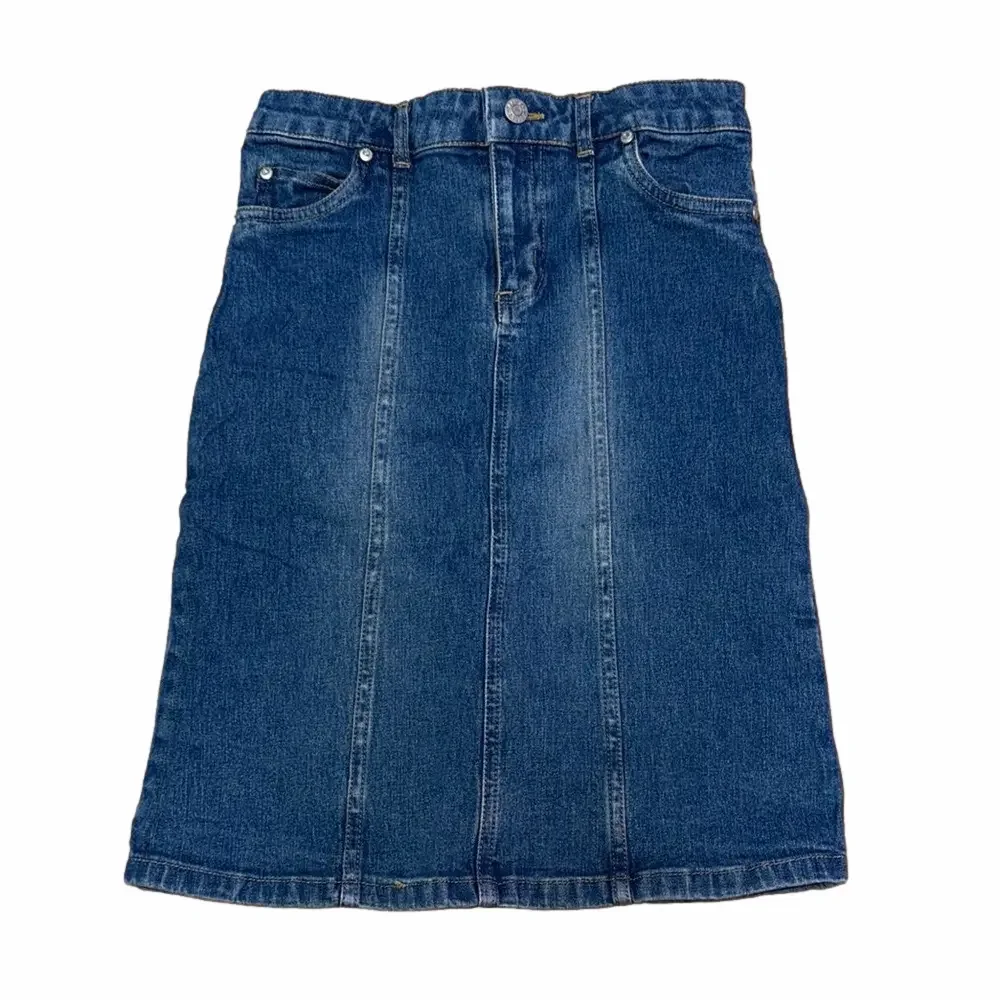 The Children’s Place Girls Size 8 Blue Stretch Denim Pencil Skirt School Casual